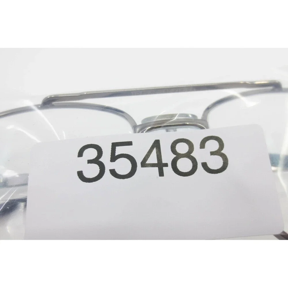 Pentax EC550 Aviator Glasses Gunmetal Gray Metal Frame Z87-2+ Safety 55-18-140